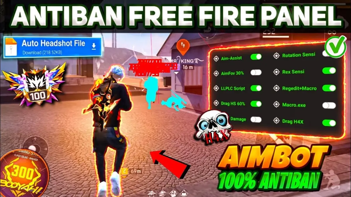 Dark Aura Panel Free Fire Headshot APK Download For Android 19.8