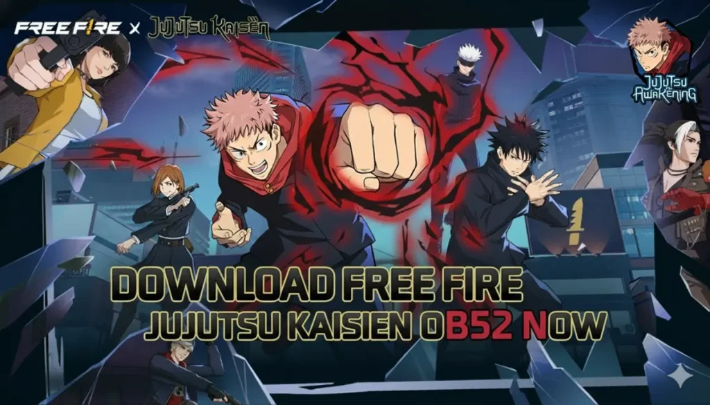 Key Features of Free Fire Jujutsu Kaisen OB52 Update